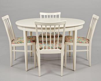MATSALSGRUPP, 5 delar, "Herrgården", Carl Malmsten, Bodafors, 1964.