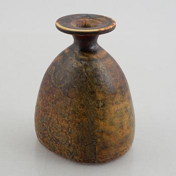 Stig Lindberg, a stoneware vase, Gustavsbergs studio 1975.