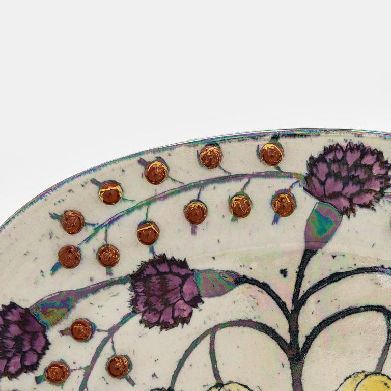 Birger Kaipiainen, Decorative dish, ceramic, signed Kaipiainen Arabia.
