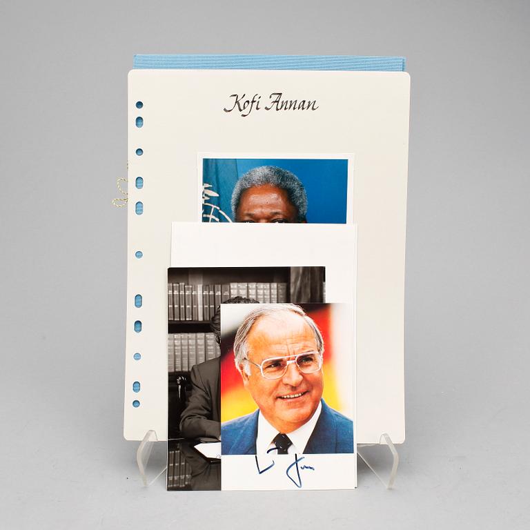 STATSCHEFER OCH POLITIKERS AUTOGRAFER, 5 st, bla Gustaf Mannerheim, egenhändiga.