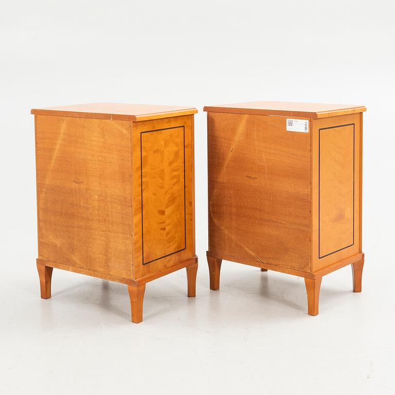 Bedside tables, a pair, Josefssons Möbler, Nybro, 20th/21st century.