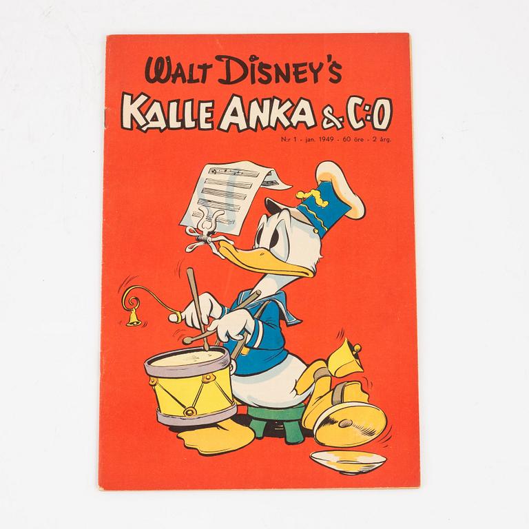 Comic book, "Kalle Anka & Co" No. 1, 1949.