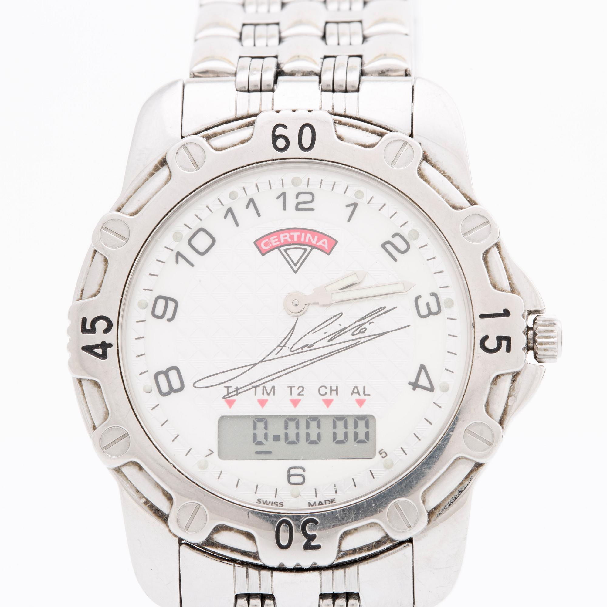 CERTINA Kurth Frères Alex Crivillé armbandsur 38 mm 1997.