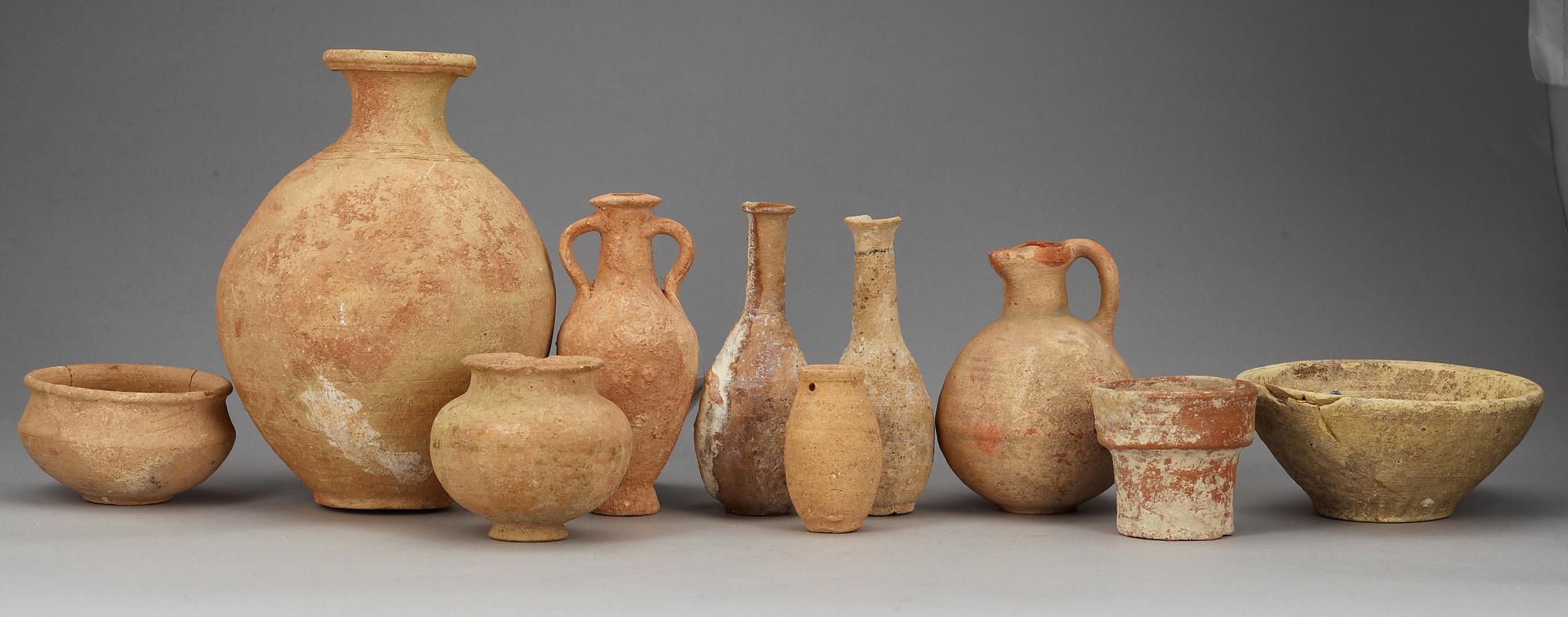 PARTI LERKÄRL, 10 delar, enligt uppgift Bysantinska och 100-300 e Kr.