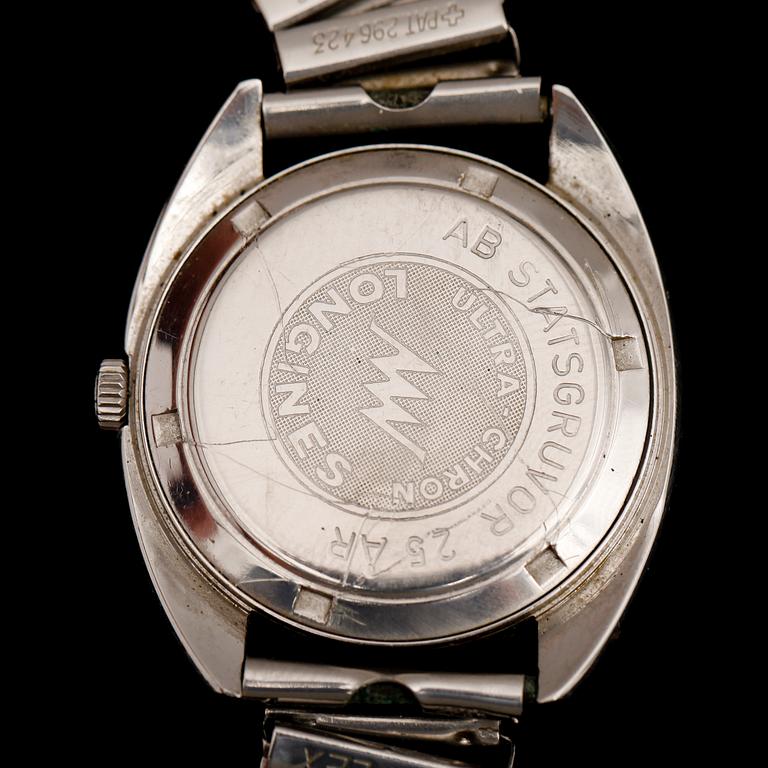 HERRARMBANDSUR, stål, Longines Automatic Chronometer Ultra-Chron.