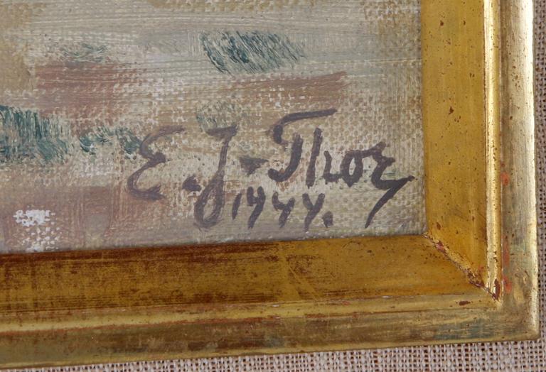 EMIL JOHANSSON-THOR, olja på pannå, sign o dat 1944.