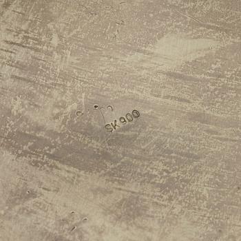 A Rococo style silver vase, 20th century.