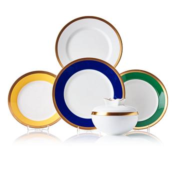 38. Karin Björquist, a 54 pieces "Nobel" bone china dinner service, Rörstrand, Sweden post 1991.