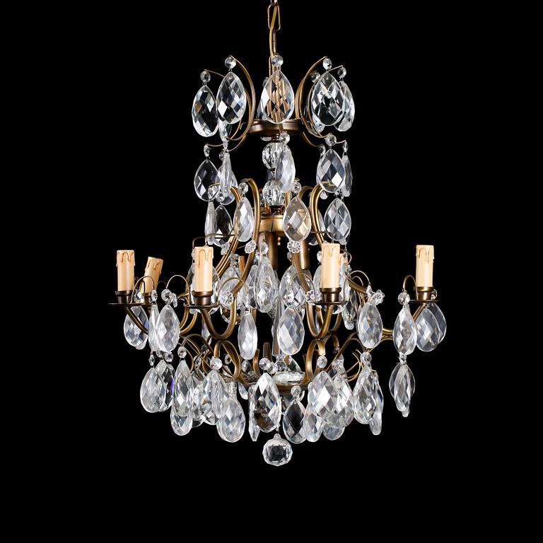 LJUSKRONA, barockstil, Reijmyre, 1900-talets andra hälft. Höjd ca 66 cm.