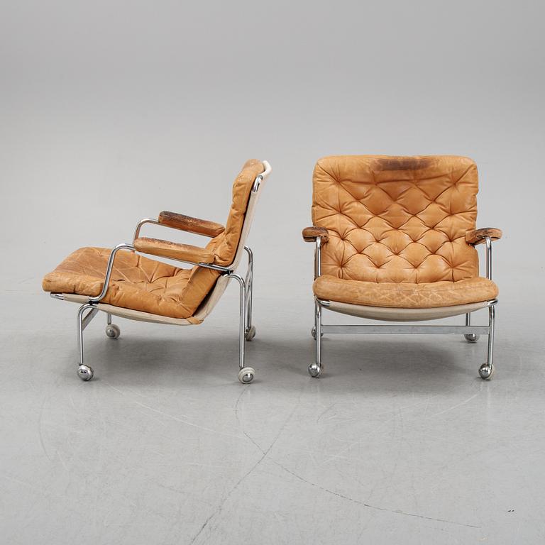 Bruno Mathsson, fåtöljer, ett par, Karin 73, Dux.