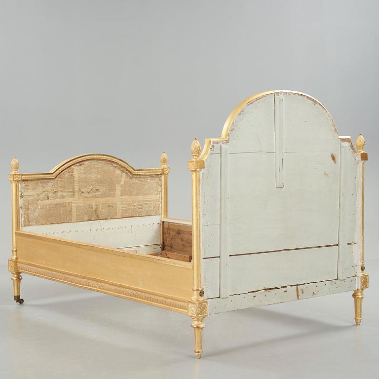 A Gustavian late 18th century bed and canopy.
