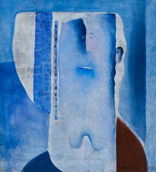 Max Salmi, PORTRAIT IN BLUE.