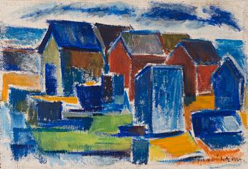 OLAVI LANU, oil on canvas, signed.