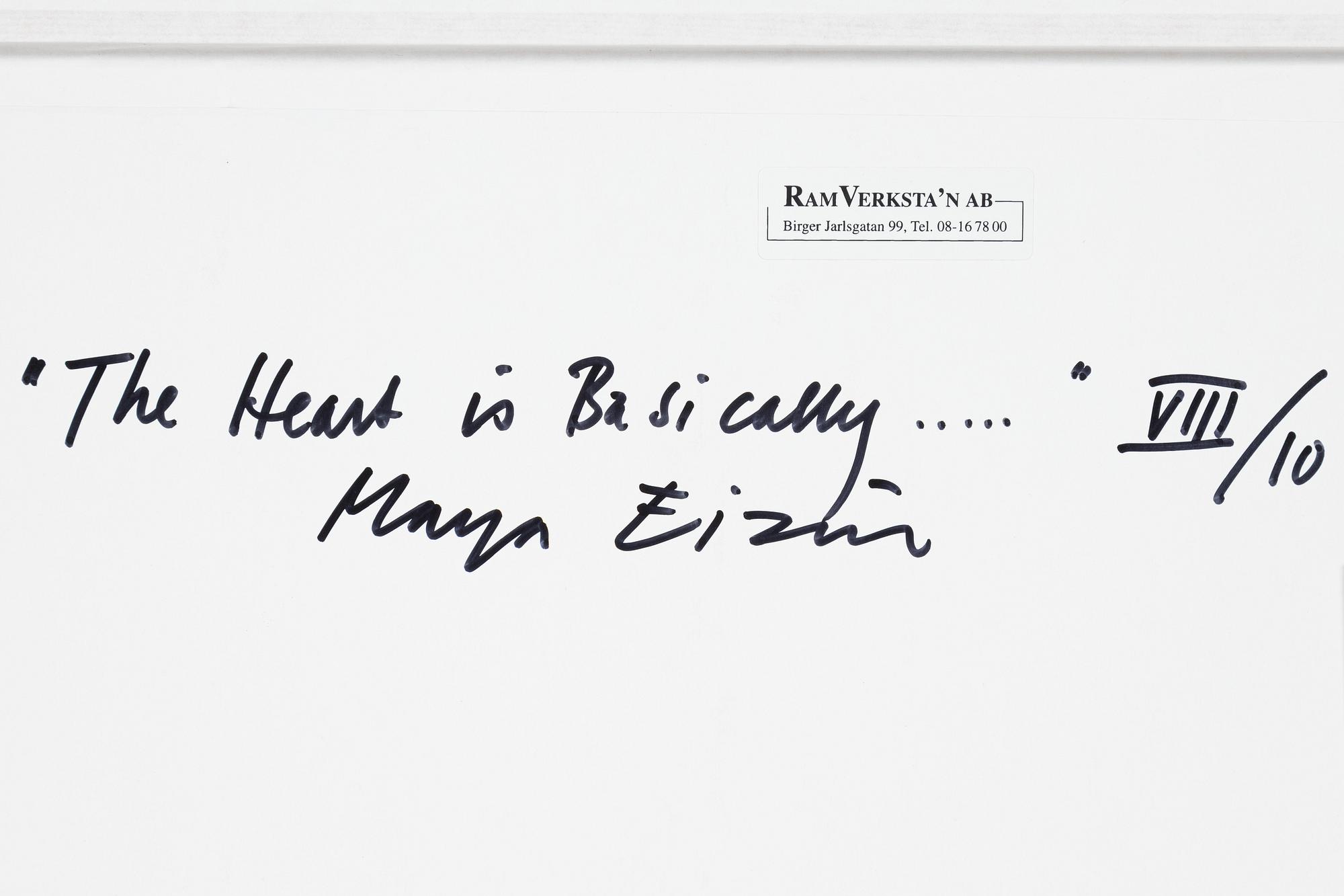 Maya Eizin Öijer, screenprint on acrylic glass, signed and numbered on verso.