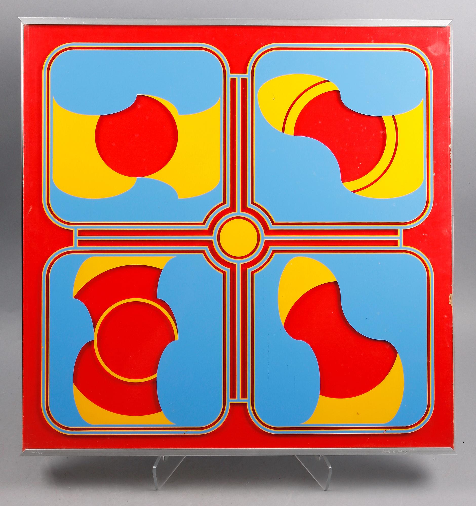 BECK & LJUNG (HOLGER BÄCKSTRÖM&BO LJUNGBERG) , blandteknik. Sign och numr 23/50.