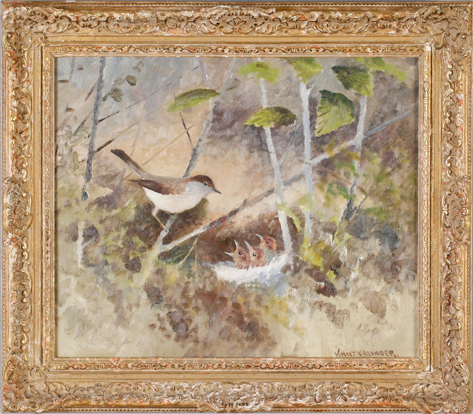 KNUT VALINDER, olja på duk, signerad.