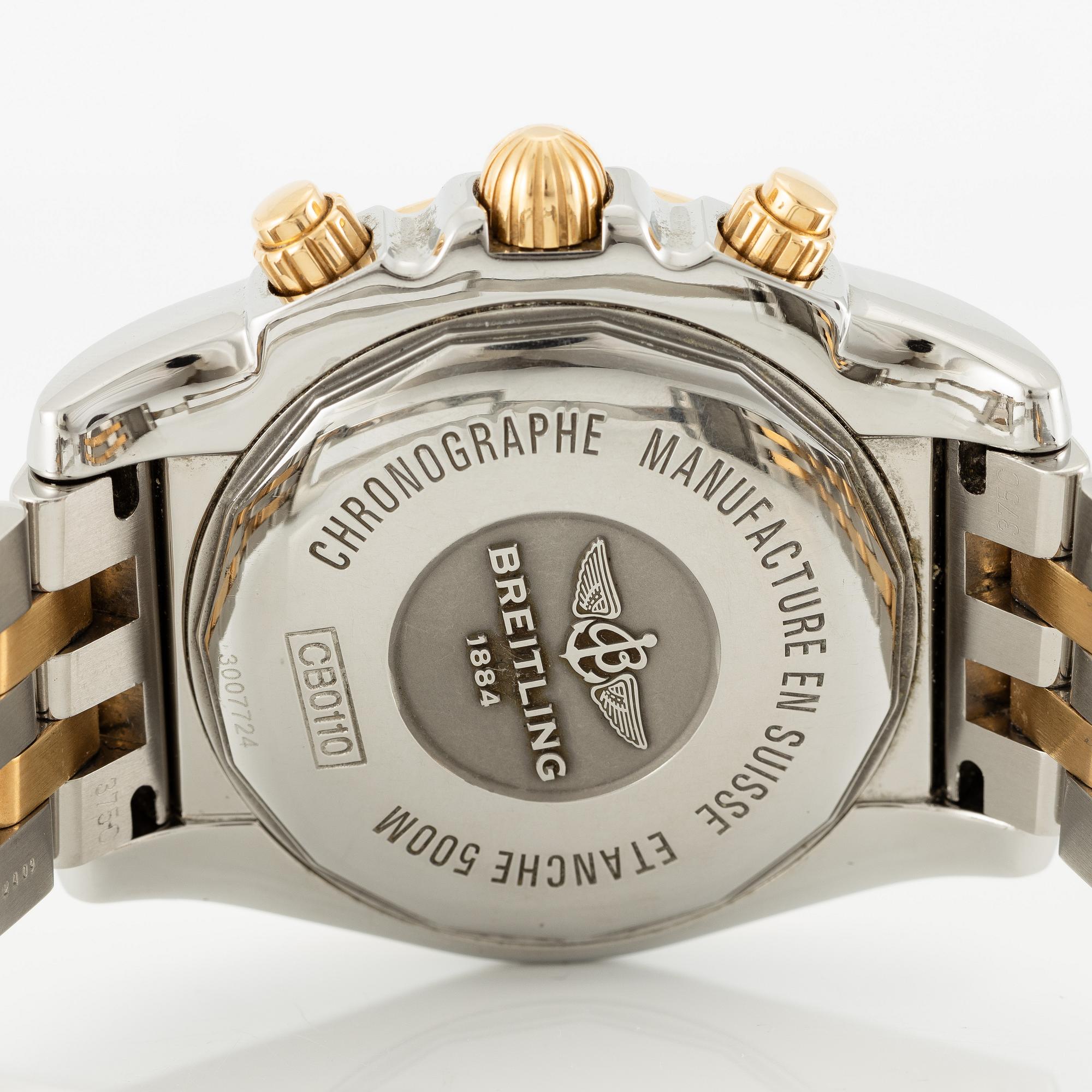 Breitling, Chronomat 44, chronograph, wristwatch, 44 mm.