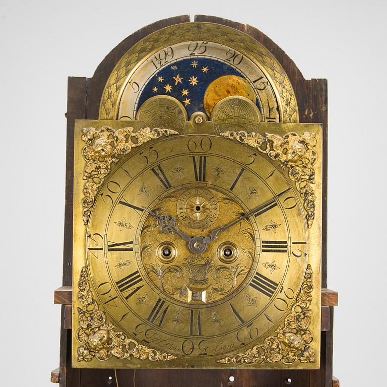 Longcase clock by Matthew Bushel, Aston England.