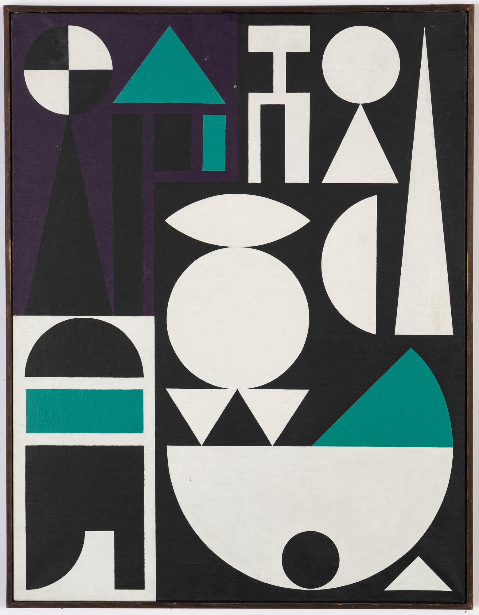 Mogens Lohmann, oil on canvas, signed and dated 1954 verso.