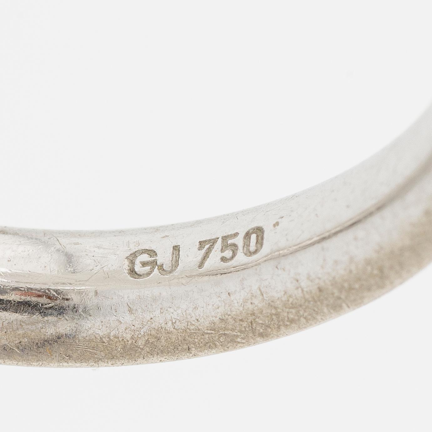 Georg Jensen, alliansring 18K vitguld med runda briljantslipade diamanter "Magic".
