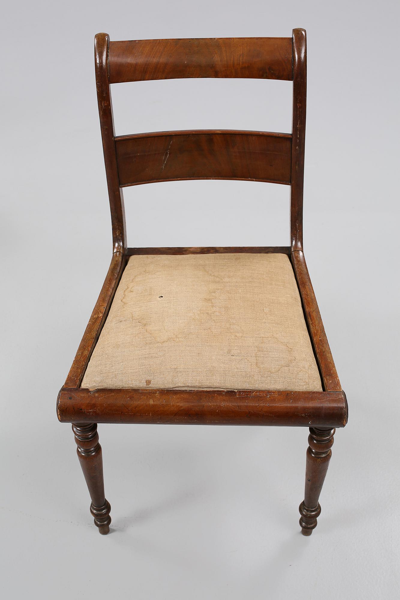 STOLAR, 6 st, Karl Johan, 1800-talets första hälft/mitt.