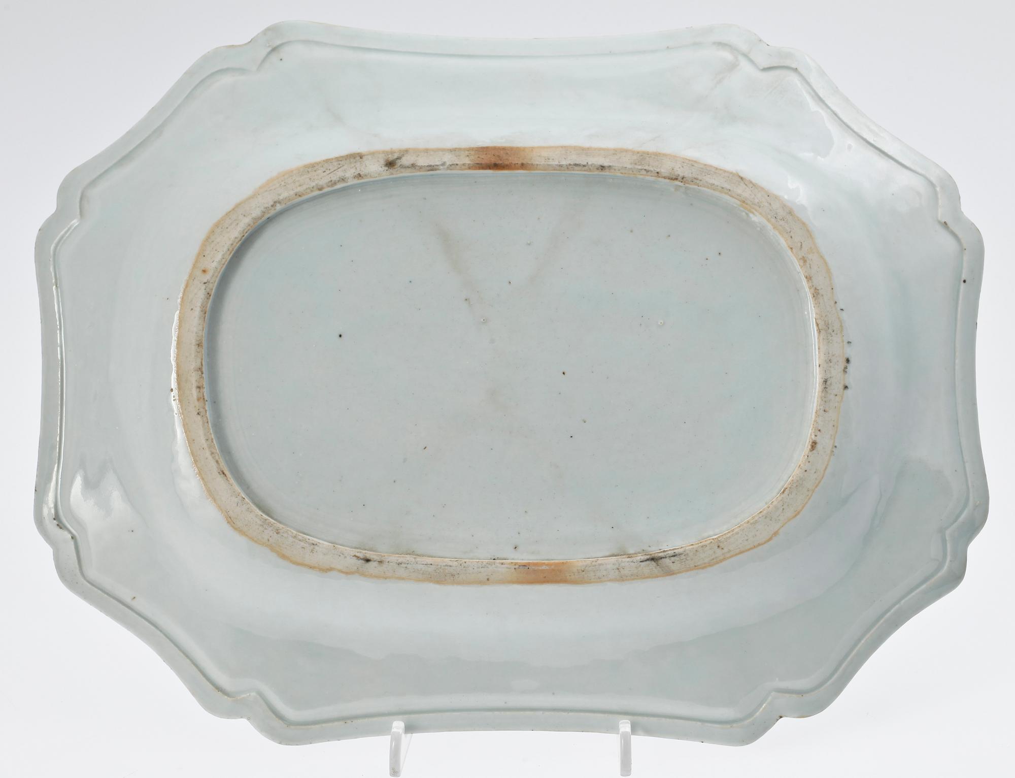 STEKFAT, porslin, Qianlong, Kina, 1700-tal.