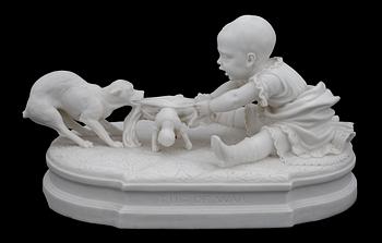 FIGURIN, parian, trol England, omkring 1900.