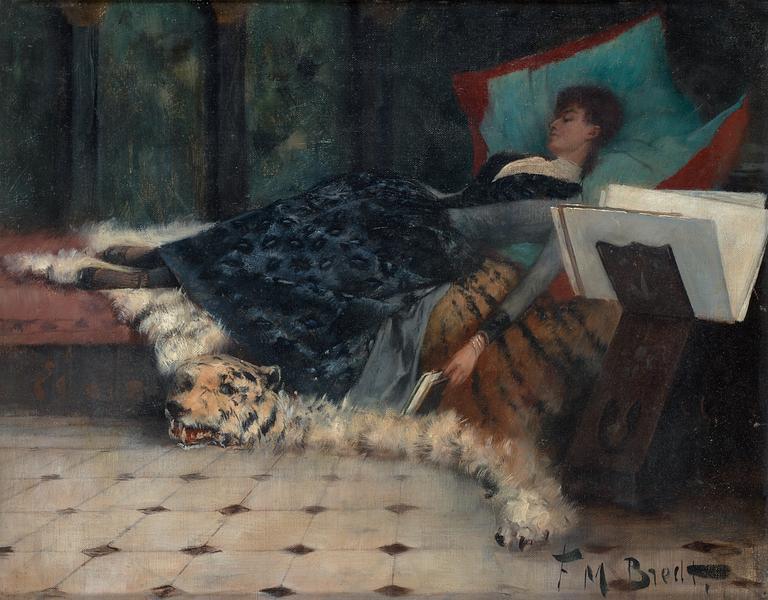 Ferdinand Max Bredt, Couch with resting lady.