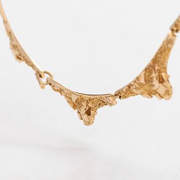 Björn Weckström, A 14K gold necklace 'Golden bridge' for Lapponia 1970.