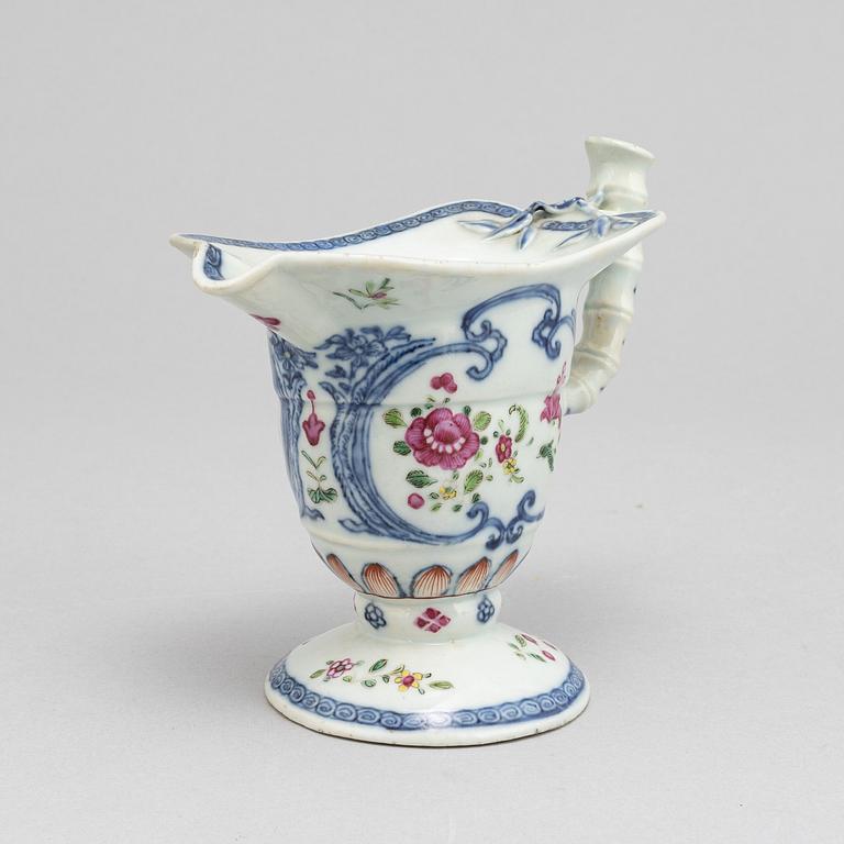 A famille rose jug, Qing dynasty Qianlog (1736-95).