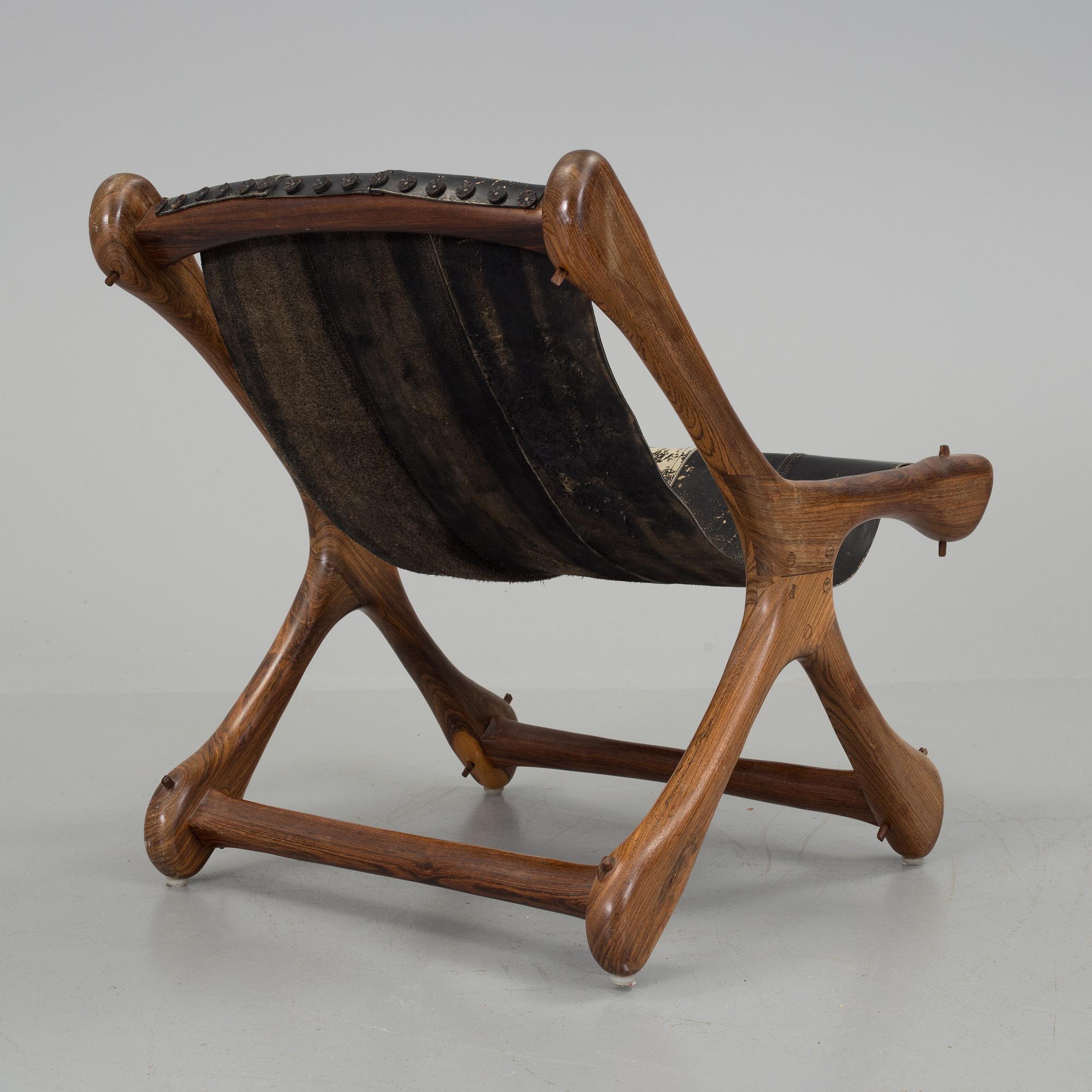 DON SHOEMAKER,  a 'Sloucher' palisander easy chair from Señal S.A.; mexico, 1960's.