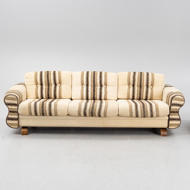 Soffa samt fåtölj, 1970-tal.