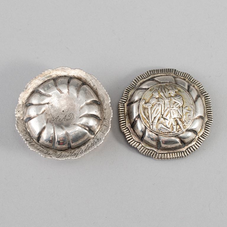 A silver snuff box, mark of Jeremias Wallbom, Uddevalla 1786.