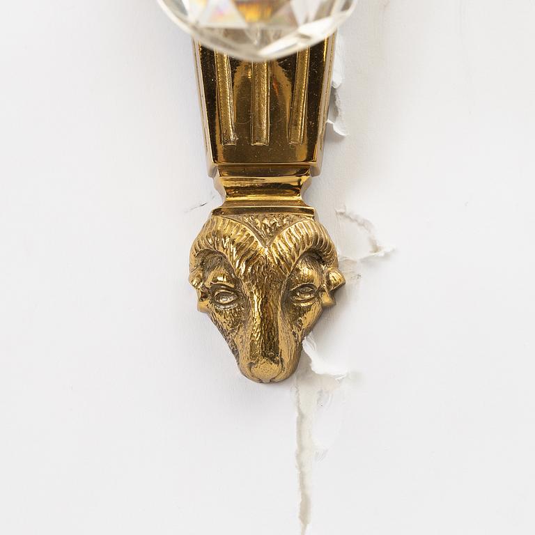 Wall lights, a pair, Gustavian style, 20th century.