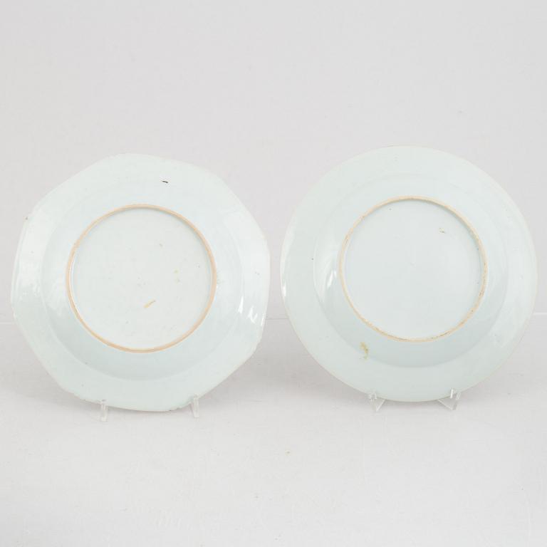 15 pieces of Chinese porcelain, the Qing dynasty, 18th-19th century.