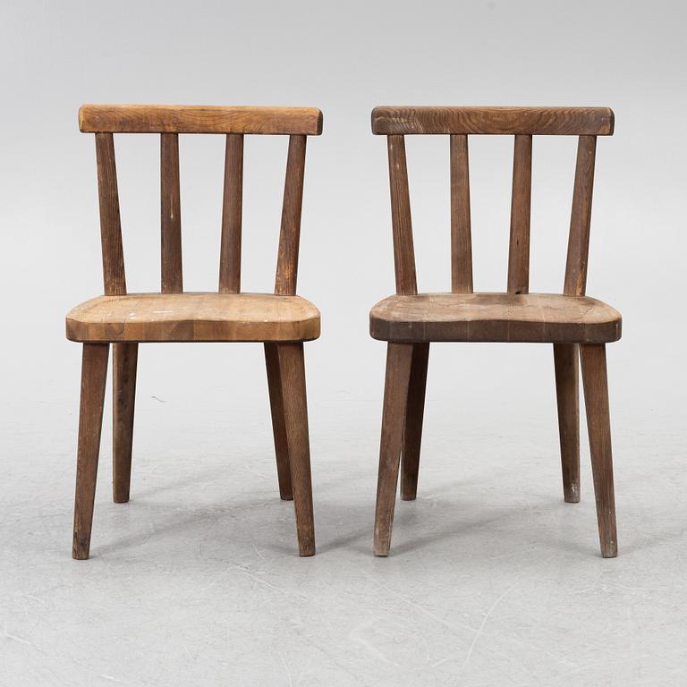 Axel Einar Hjorth, stolar, fyra stycken, "Utö", Nordiska Kompaniet, 1930-tal.