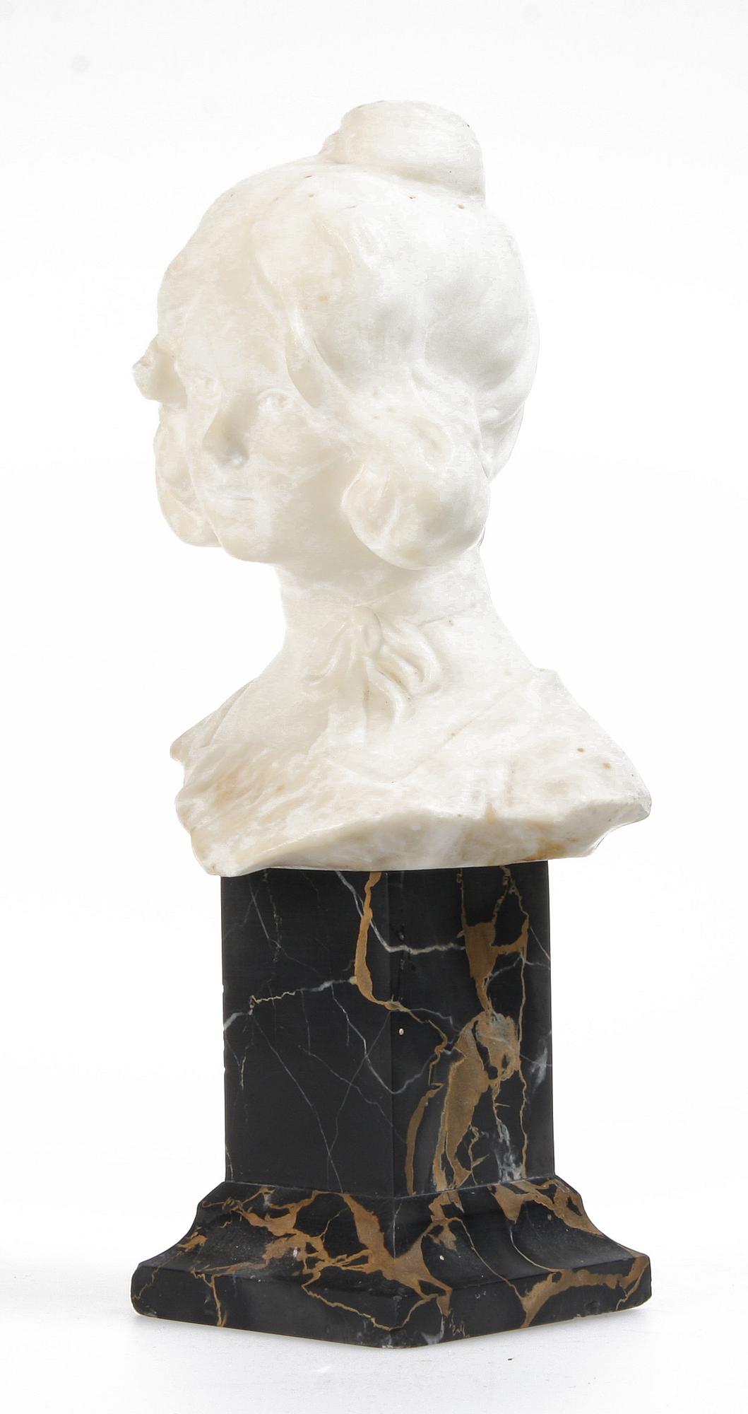 SKULPTUR, alabaster, 1900-tal.