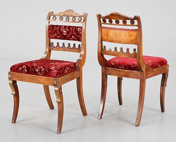 STOLAR, 6 st. Karl Johan, 1800-talets första hälft. Lindome, Halland.