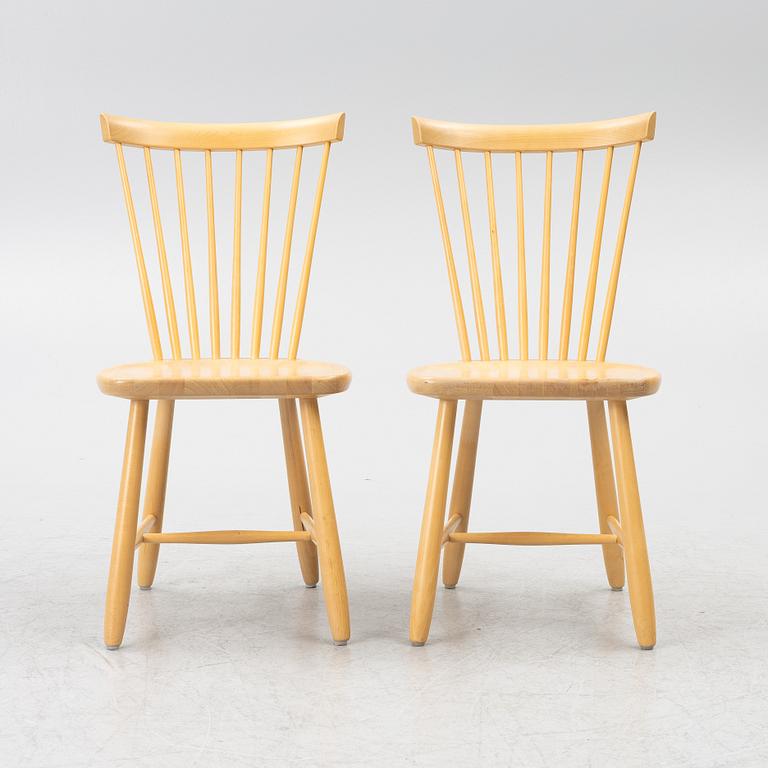Carl Malmsten, chairs, a pair, "Lilla Åland", Stolab, 2007.