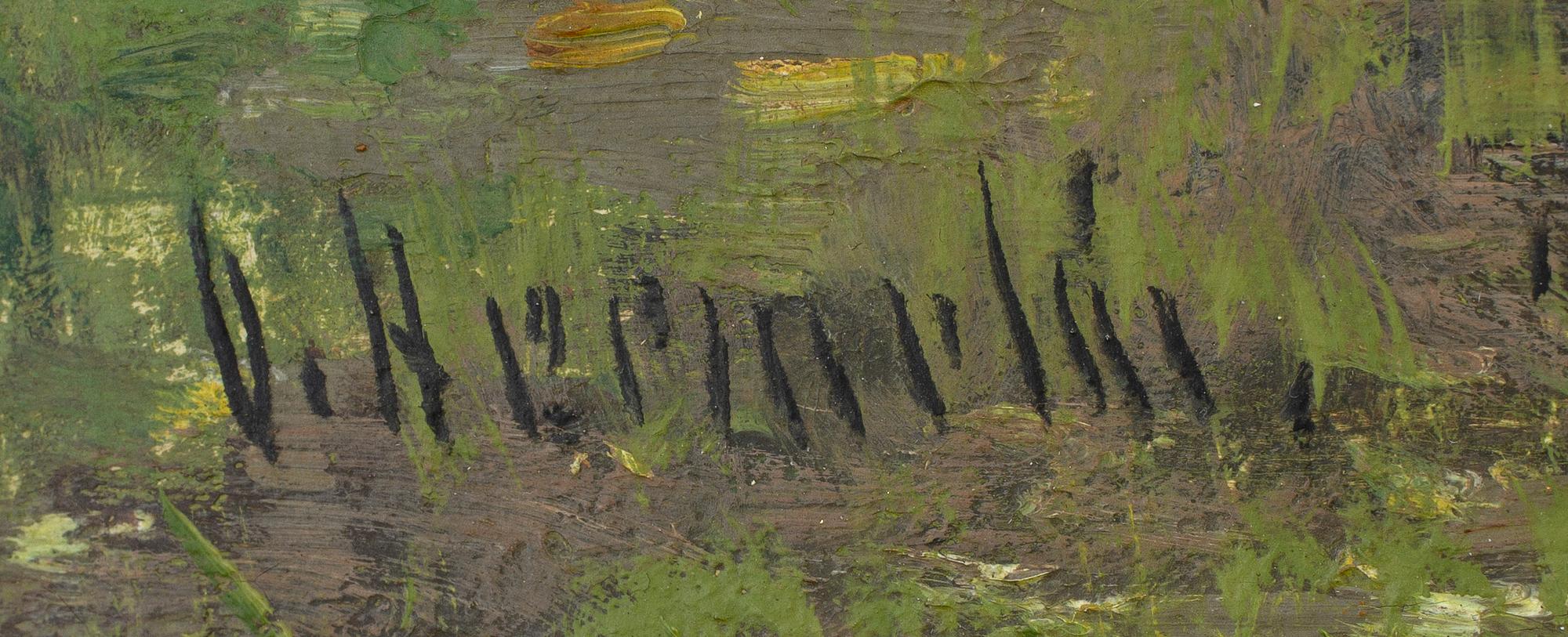 OLOF HERMELIN, oil on canvas, signed.