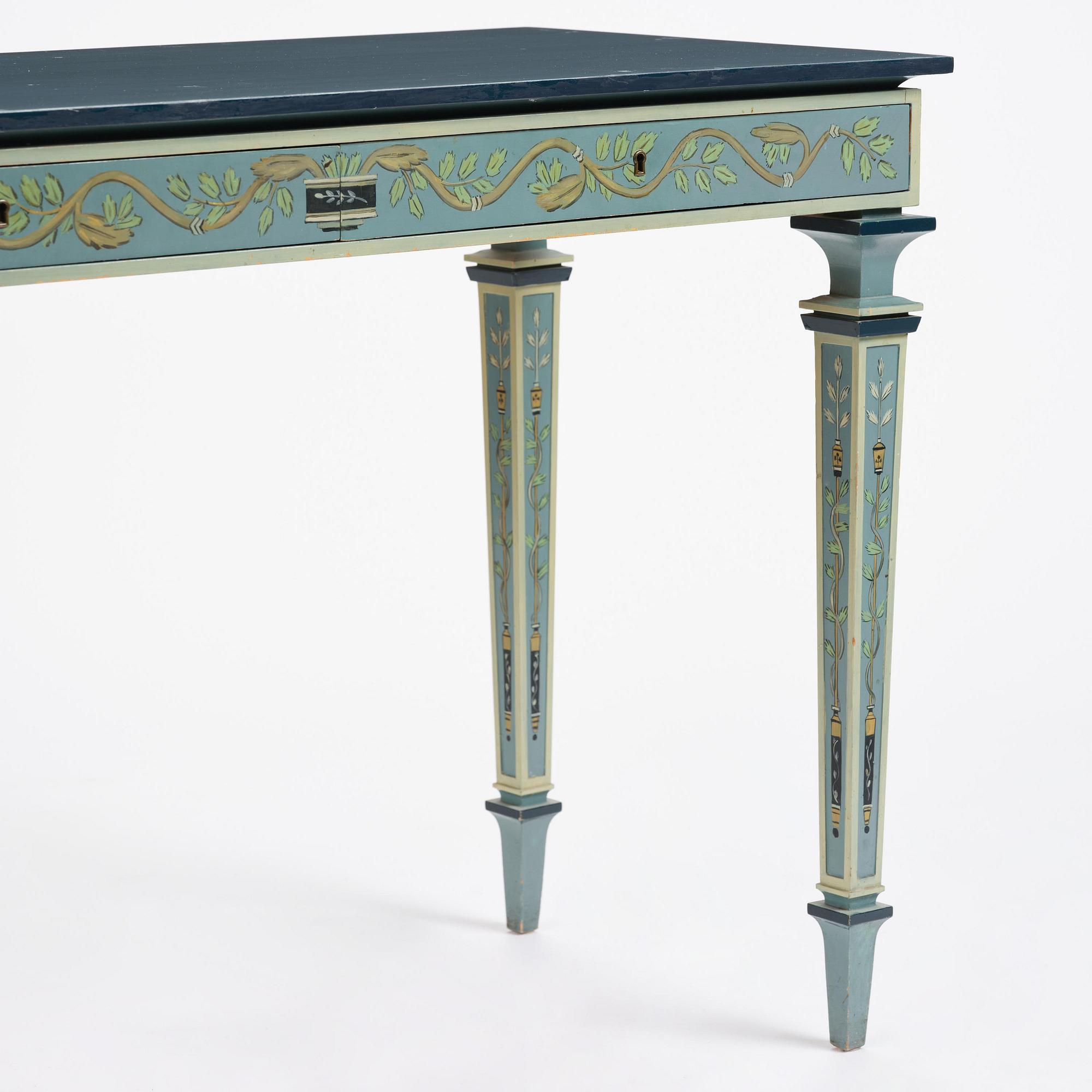 Carl Malmsten, a Swedish Grace console table, cabinetmaker Albin Johansson, Stockholm, for Villa Kvikkjokk, 1927.