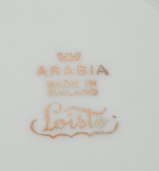 BULJONGKOPPAR, 12 st, porslin, "Loisto", Arabia, Finland 1964-1971.