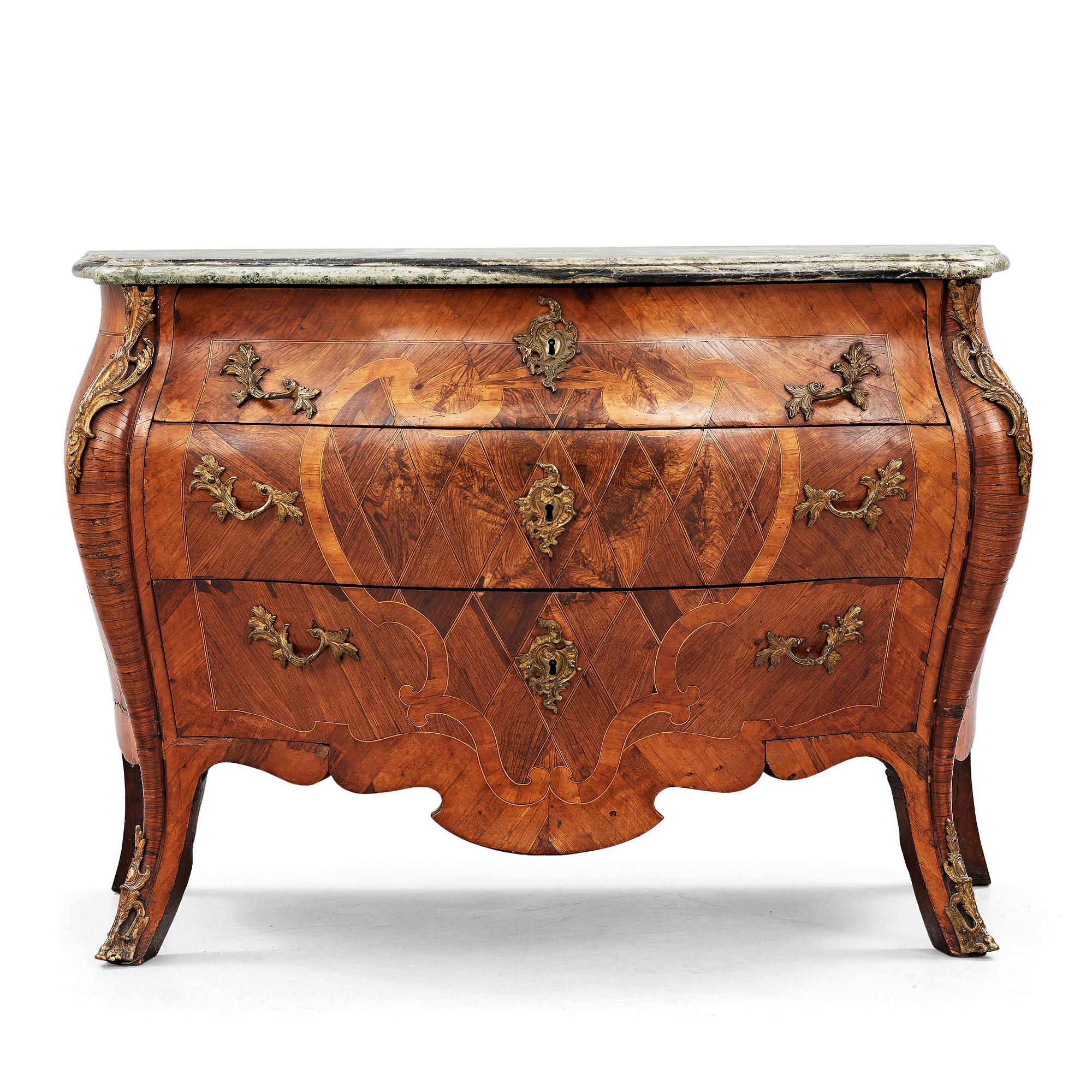 A Swedish Rococo 18th century commode.