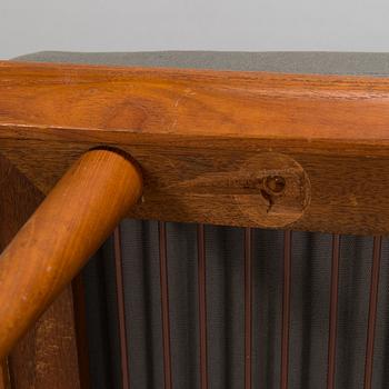Peter Hvidt & Orla Mølgaard Nielsen, A three piece Danish 'Minerva' sofa suite with a table for France & Son, 1950s/1960.