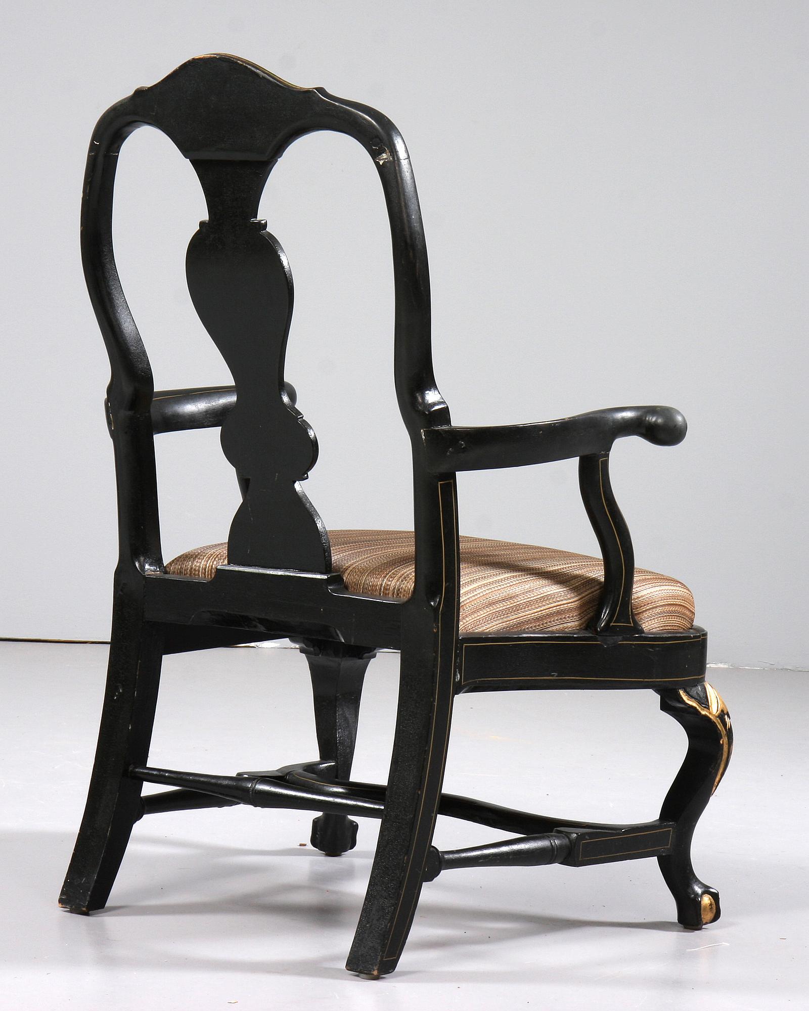 KARMSTOL, rokoko, 1700-tal.