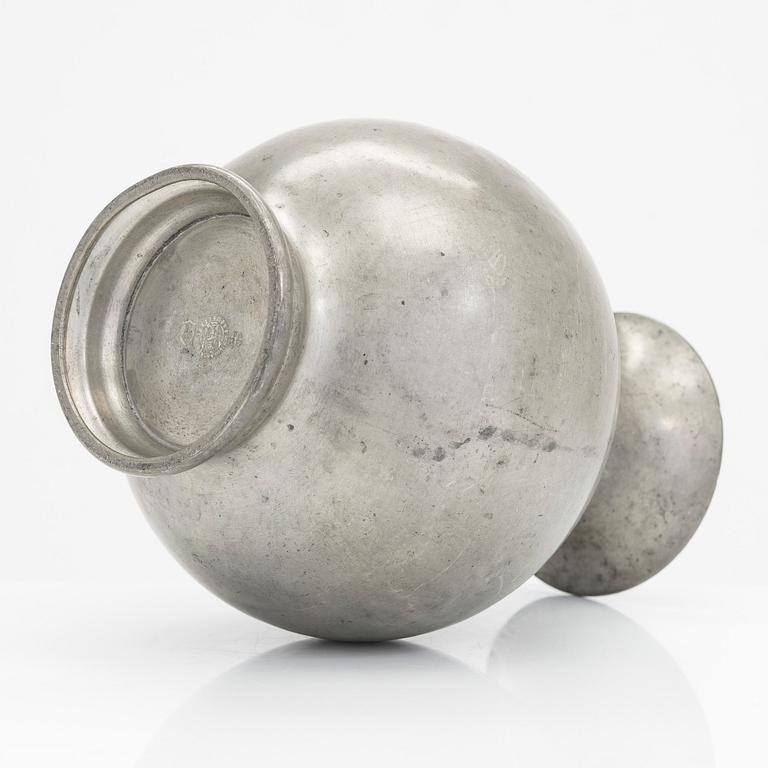 Firma Svenskt Tenn,  a pewter vase, Stockholm 1934.