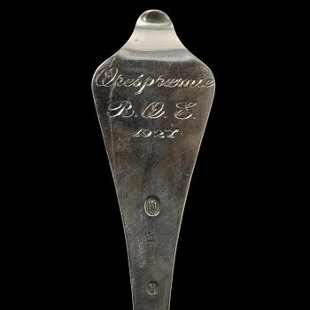 BESTICKDELAR 19 st, silver, Christian F. Heise, Jens Sigsgaard samt W&SS, Danmark, 1900-tal. Vikt 818 g.