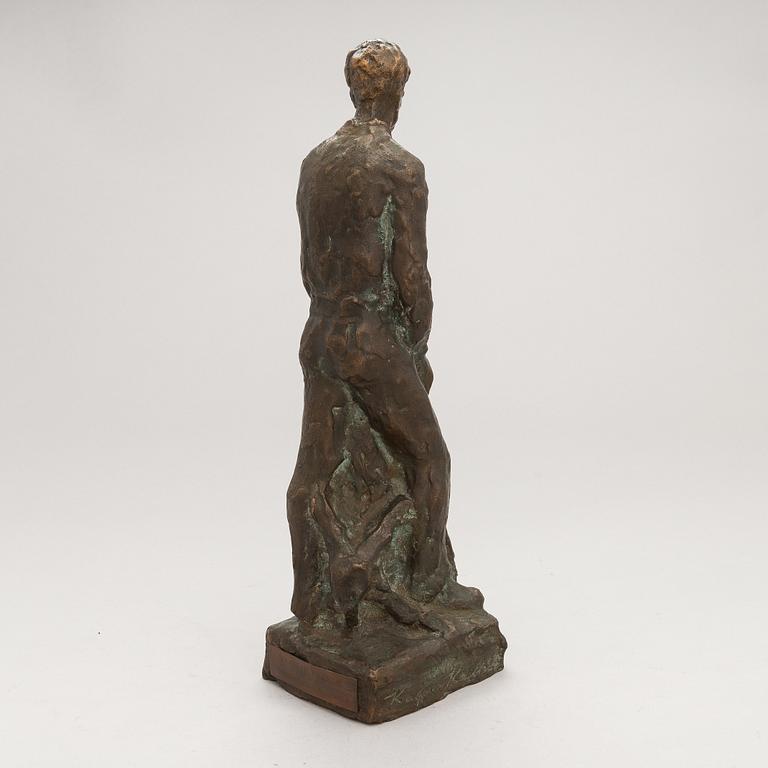 Kalervo Kallio, a bronze sculpture, signed and dated 1948.