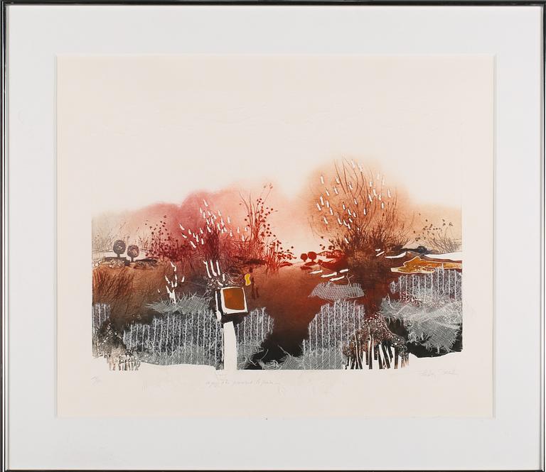 FRANCIS MÉAN, färgetsning/blandteknik, signerad och daterad 14/50.