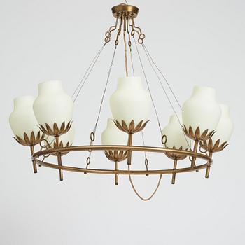 Hans Bergström, a ceiling lamp, ateljé Lyktan, Sweden 1940-50s.